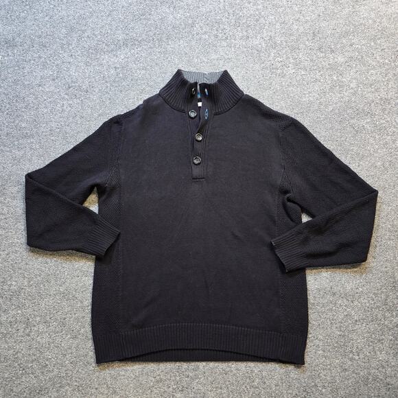 Carbon 2 Cobalt Other - Carbon 2 Cobalt Sweater Mens Size Large Black Knit High Neck Long Sleeve Casual